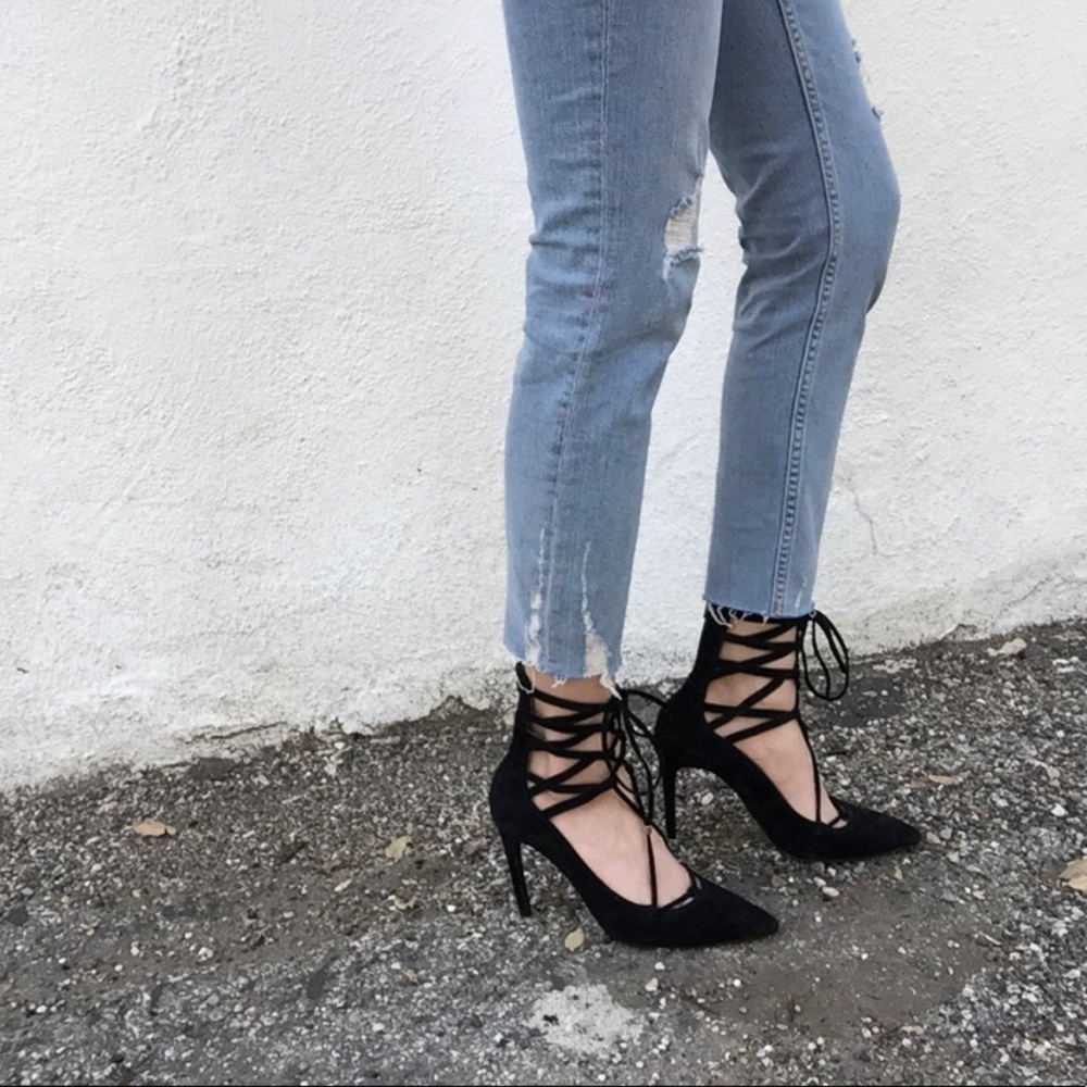 Jeffrey Campbell x Free People Hierro Lace Up Heel